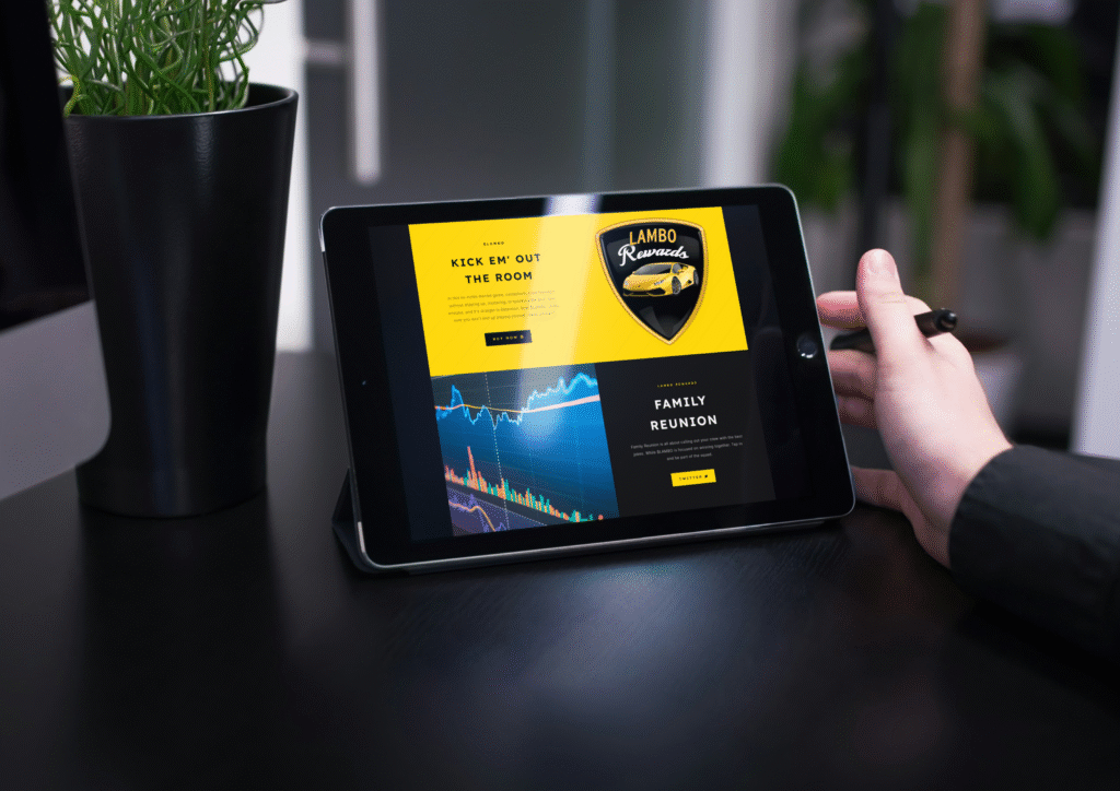 landing page portfolio - web design